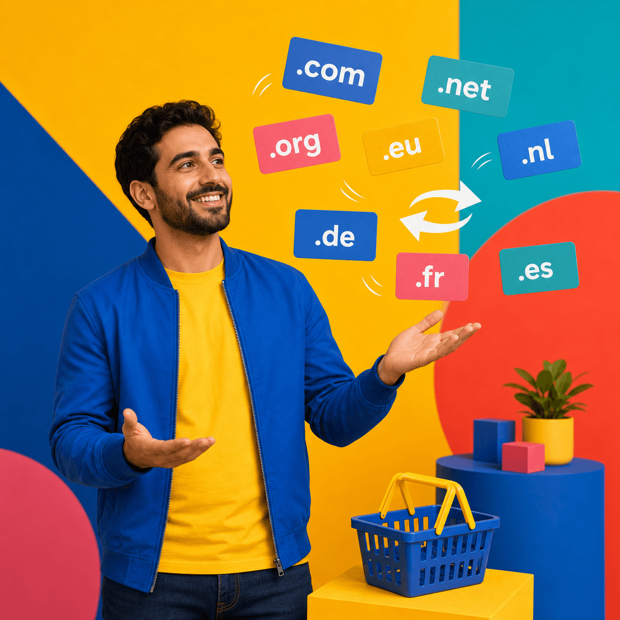 Een domeinregistratie of verhuizing bestellen