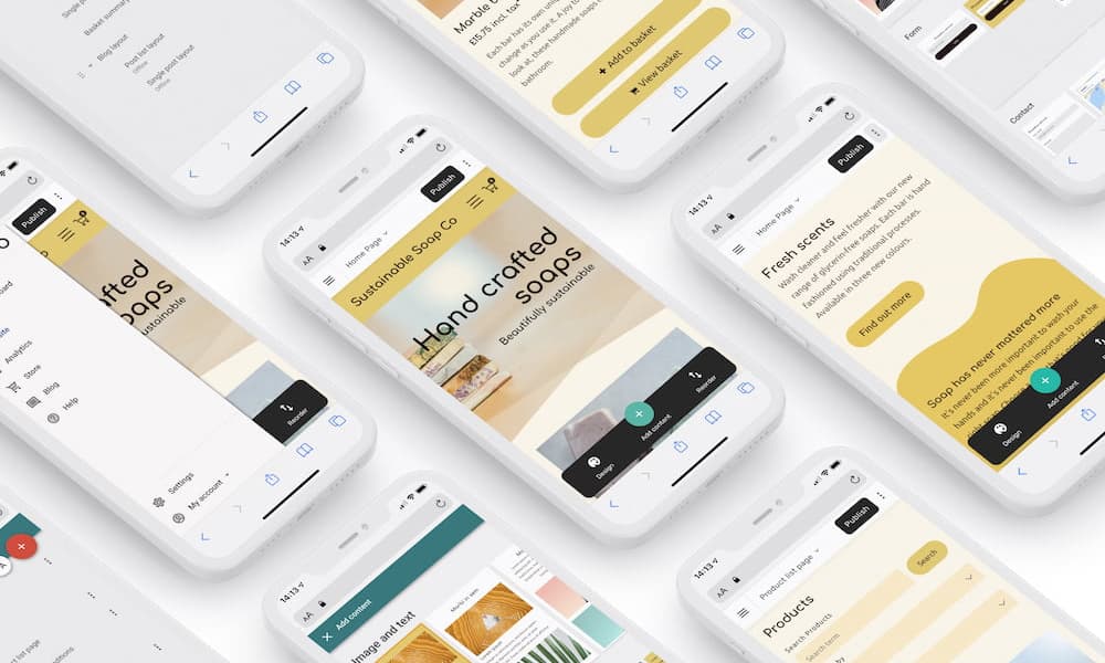 Websitebouwer in optionele pakketten